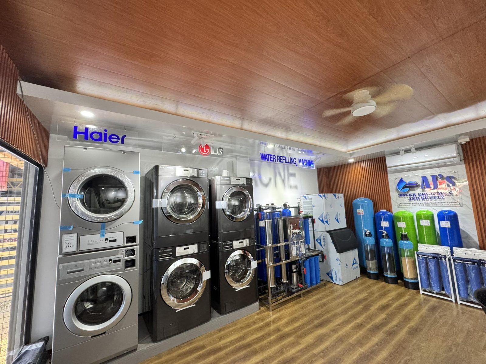 AJS Water Equipment and Supply — water refilling and laundry equipment