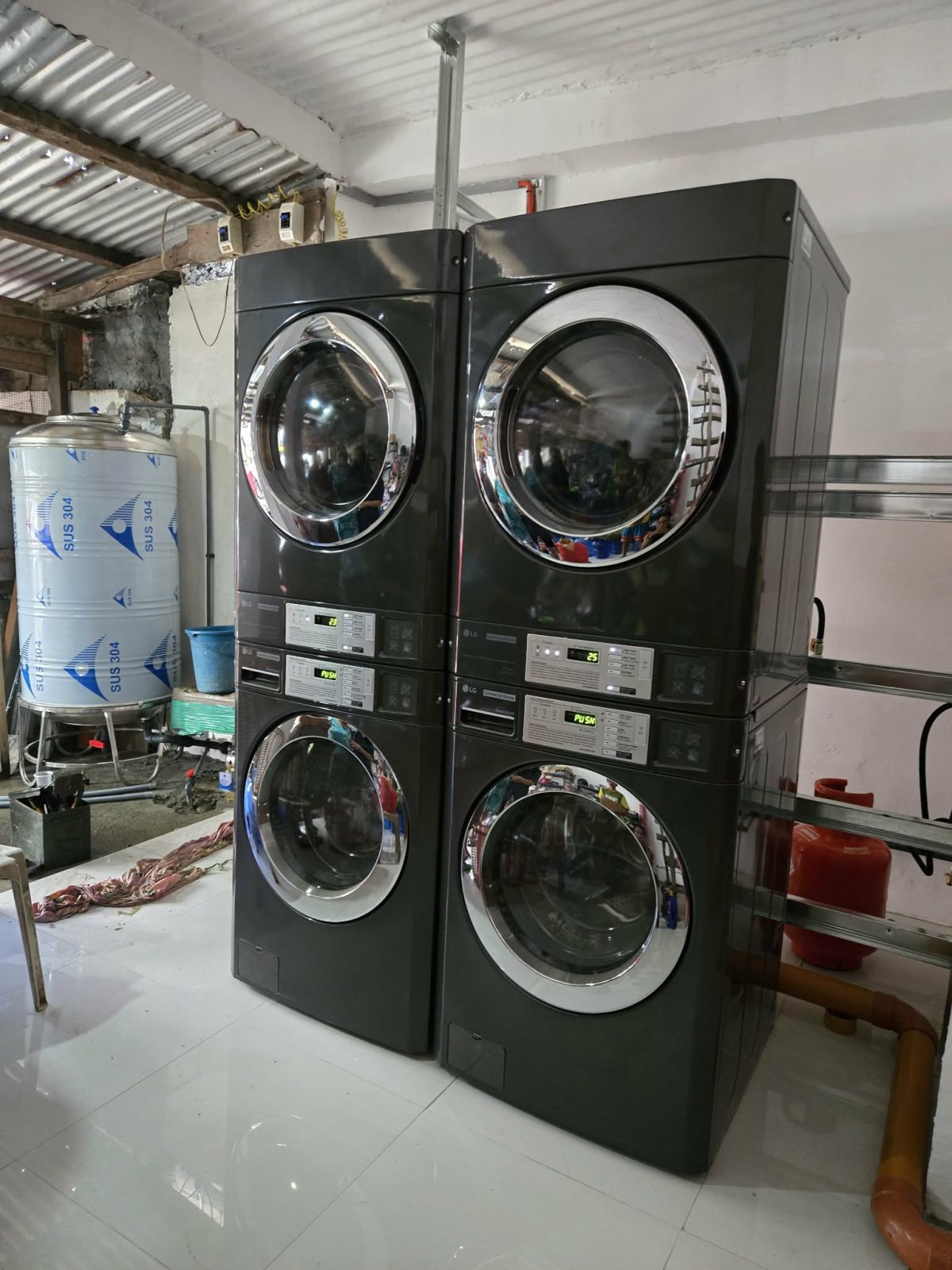 Basic 2-unit commercial washer and dryer laundry package