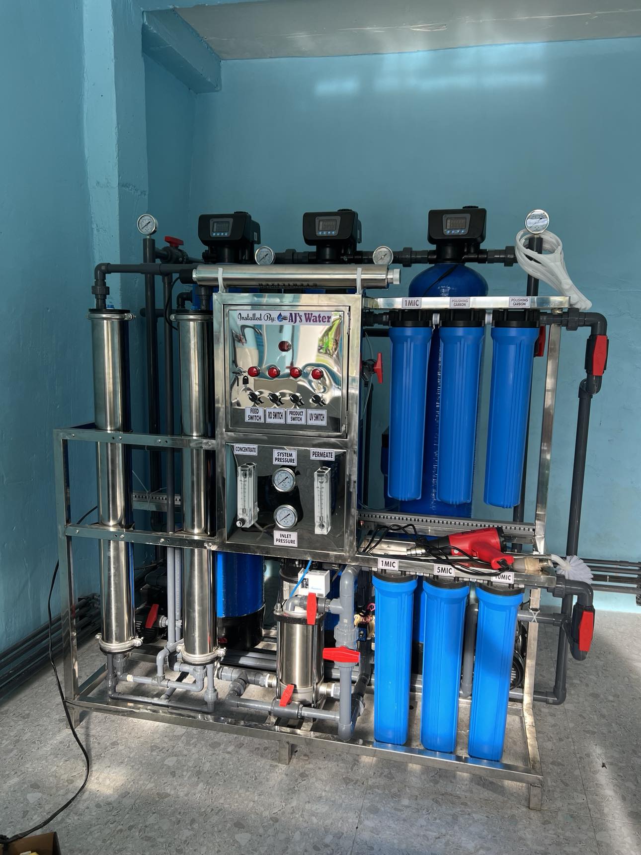 Dual Membrane Fully Automatic Purified water refilling package