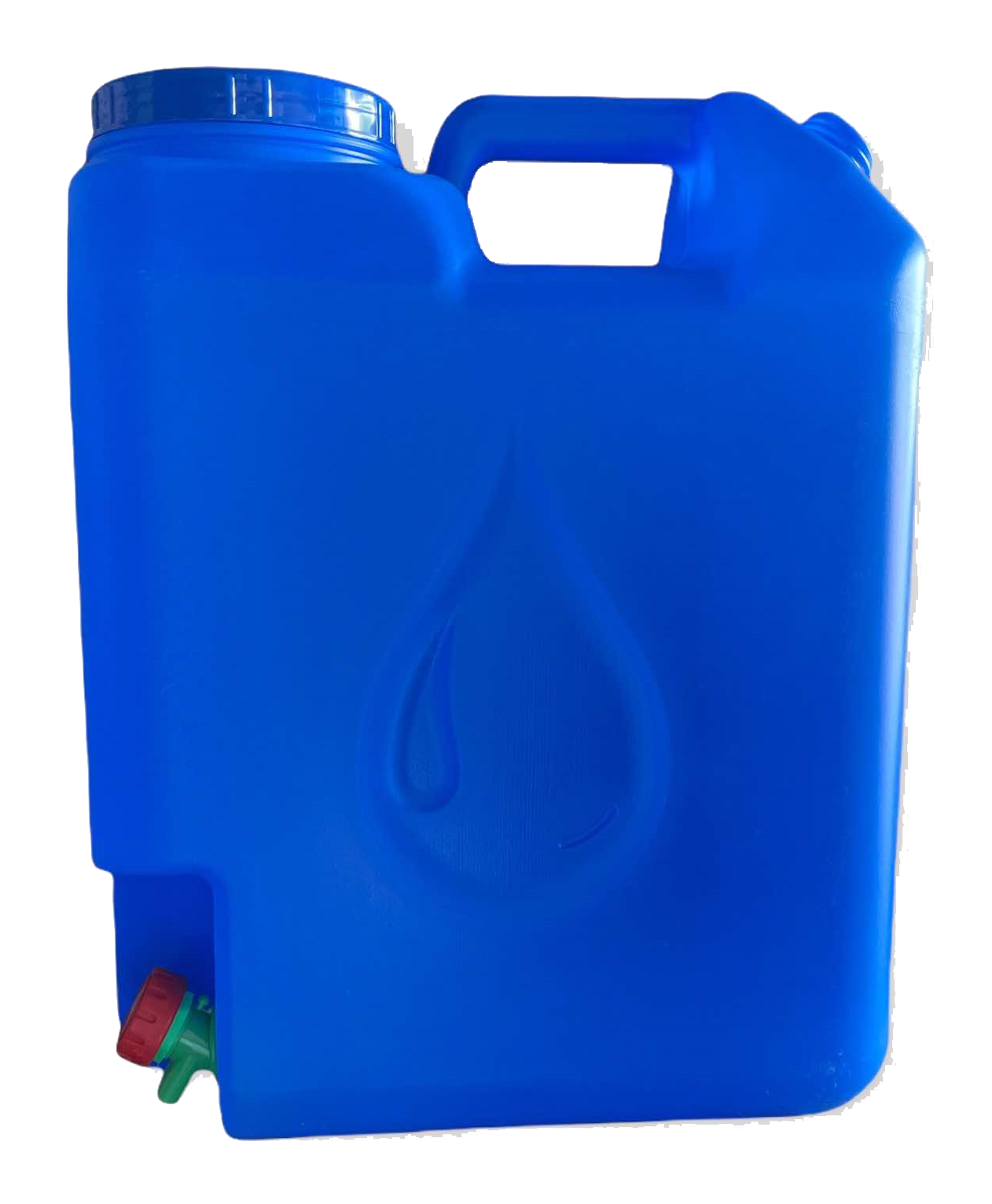 Slim pull-up container fitted with a rotary faucet